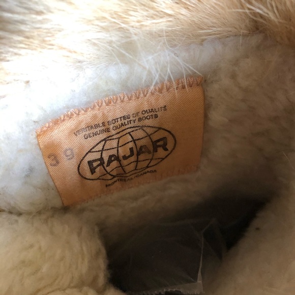 Authentic Vintage Pajar Fox Fur Snow Boots - Like New - Picture 4 of 5